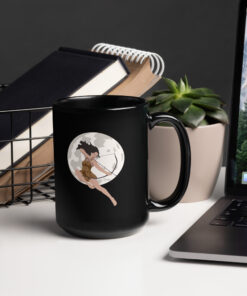 Alternative view of Artemis Black Glossy Mug