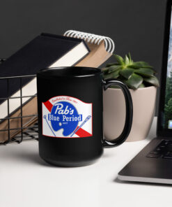 Alternative view of Pab's Blue Period Black Glossy Mug