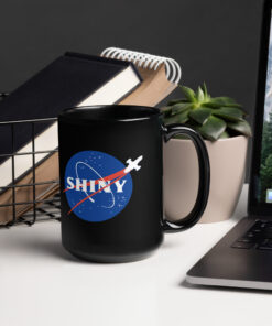 Alternative view of NASA Meatball Firefly Shiny Black Mug