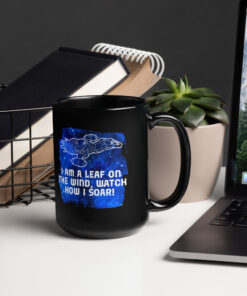 Alternative view of Leaf on the Wind Firefly Glossy Mug