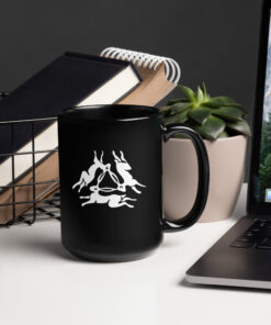 Alternative view of Triple Rabbit Ostara Mug