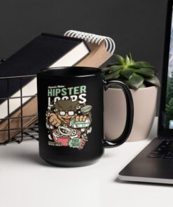 Alternative view of Organic Hipster Loops Mug