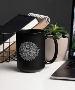 Alternative view of Owl Mandala Mug
